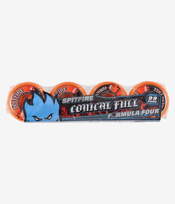 Spitfire Formula Four Team Color Pack Conical Full Wielen (orange) 56 mm 99A 4 Pack