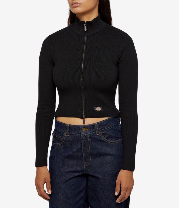 Dickies East Helena Rib Zip- Sweatshirt women (black)