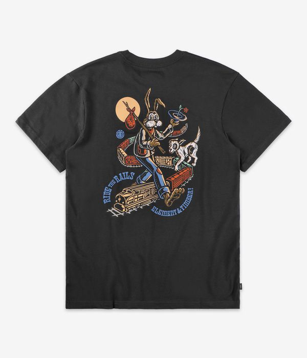 Element x Timber! On Track T-Shirt (off black)