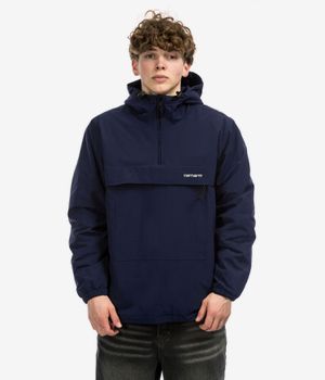 Carhartt WIP Windbreaker Pullover Supplex Jacke (air force blue white)
