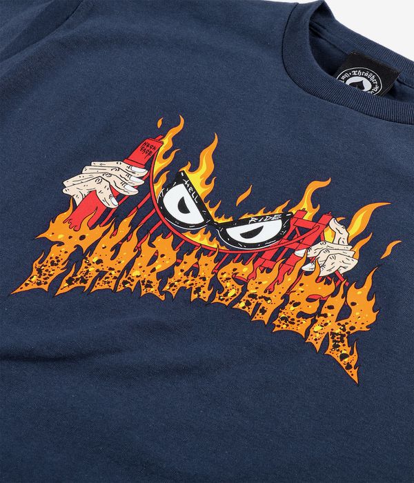 Thrasher x Neckface Sucka Free Camiseta (navy)