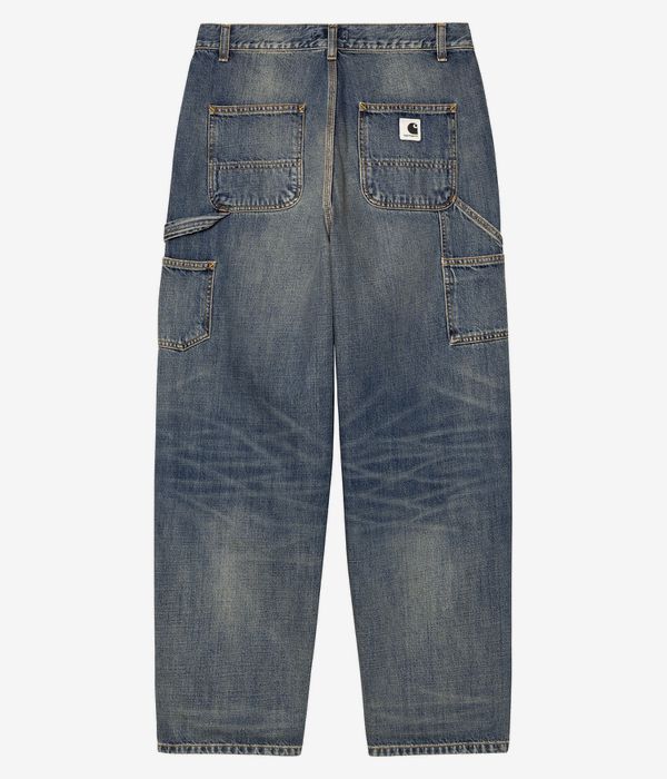 Carhartt WIP W' Brandon Snigle Knee Pant Camano Jeans women (blue worn used wash)