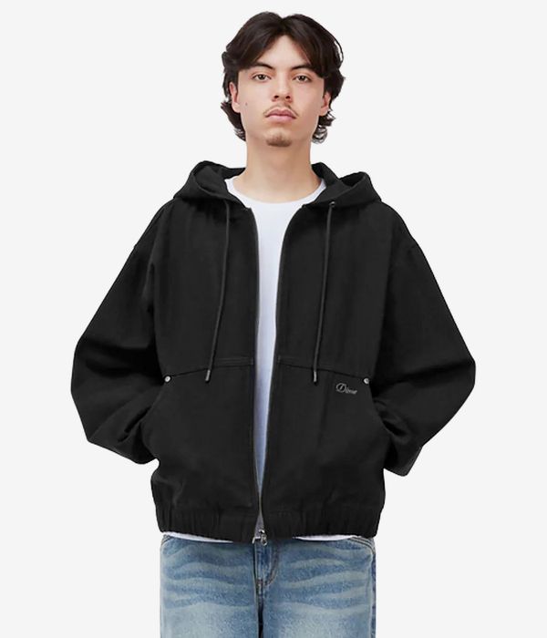Dime Hooded Denim Jacket (black)