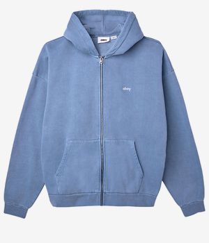 Obey Lowercase Pigment Zip-Hoodie (pigment coronet blue)