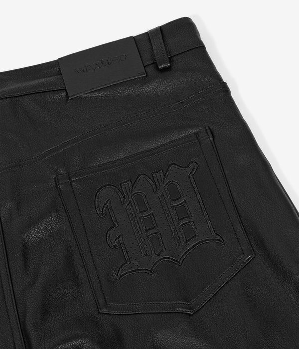 Wasted Paris Faux Leather Casper Pantaloni (black)