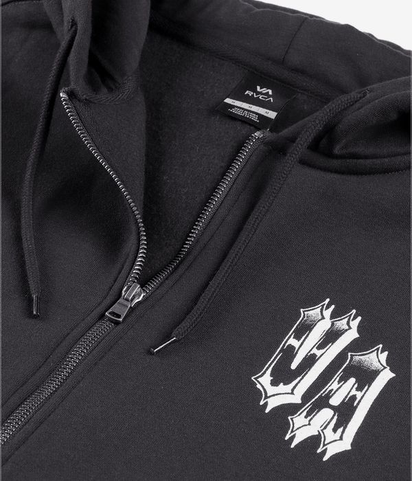 RVCA Benj Tiger Eyes Zip-Sweatshirt avec capuchon (black)