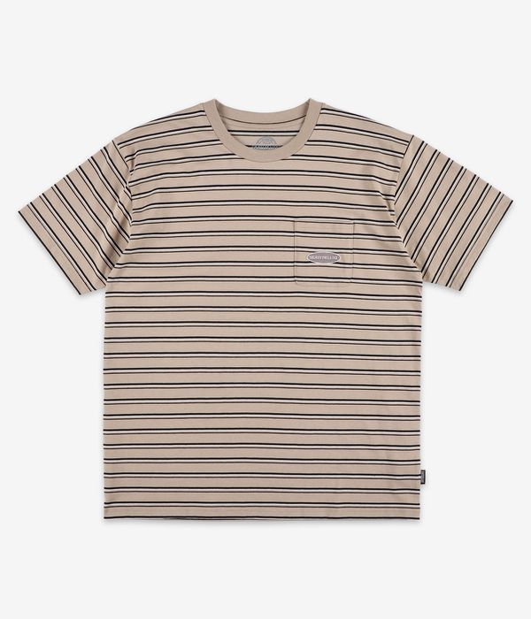 skatedeluxe Stripes Pocket Organic T-Shirt (beige)