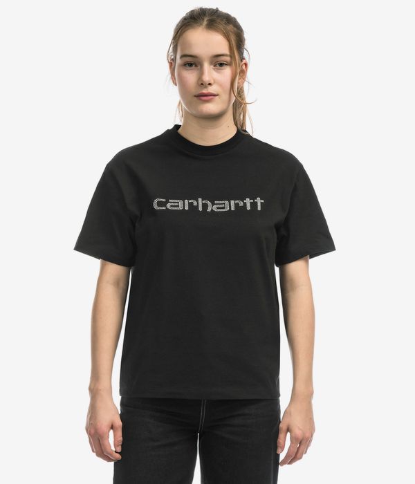 Carhartt WIP W' Rivet Script Organic T-Shirt women (black silver)