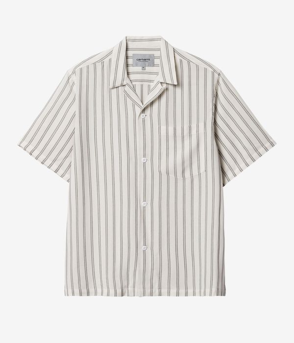 Carhartt WIP Reyes Sustainable Viscose Popline Camisa (stripe wax black)