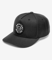 Brixton Crest C MP Snapback Cap (black)