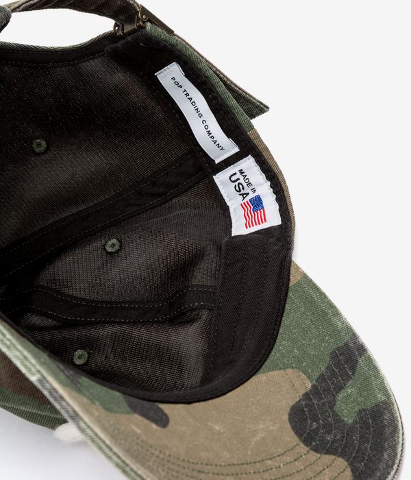 Pop Trading Company O 6 Panel Cap (camo charcoal)