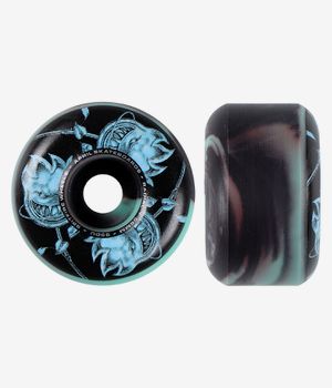 Spitfire x April Formula Four Bighead Rose Radial Roues (black blue swirl) 56 mm 99A 4 Pack