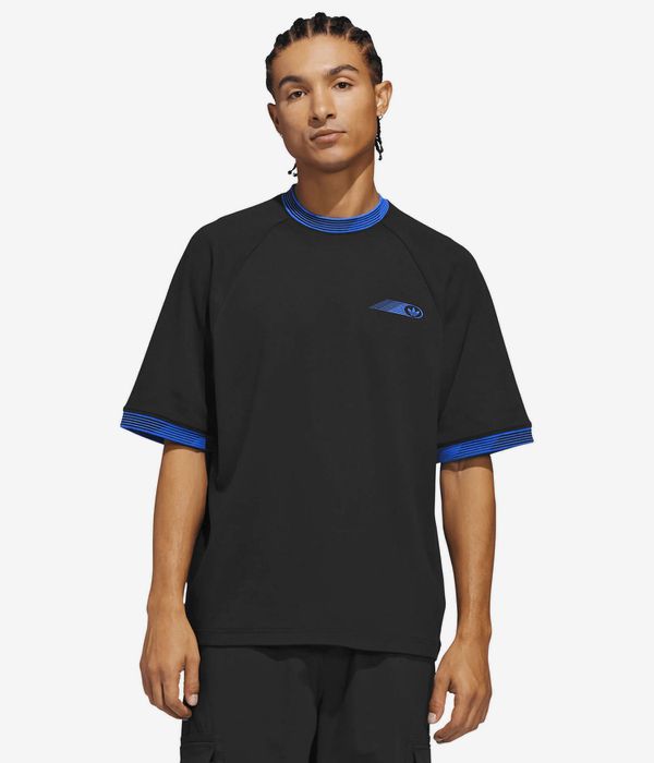 adidas SKT ESC TEC T-Shirt (black lucid ray blue)