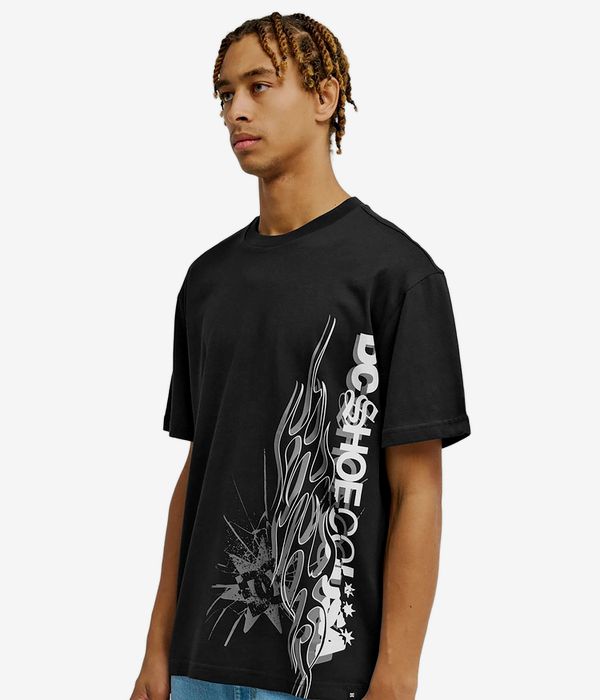 DC Side Flame T-Shirt (black)