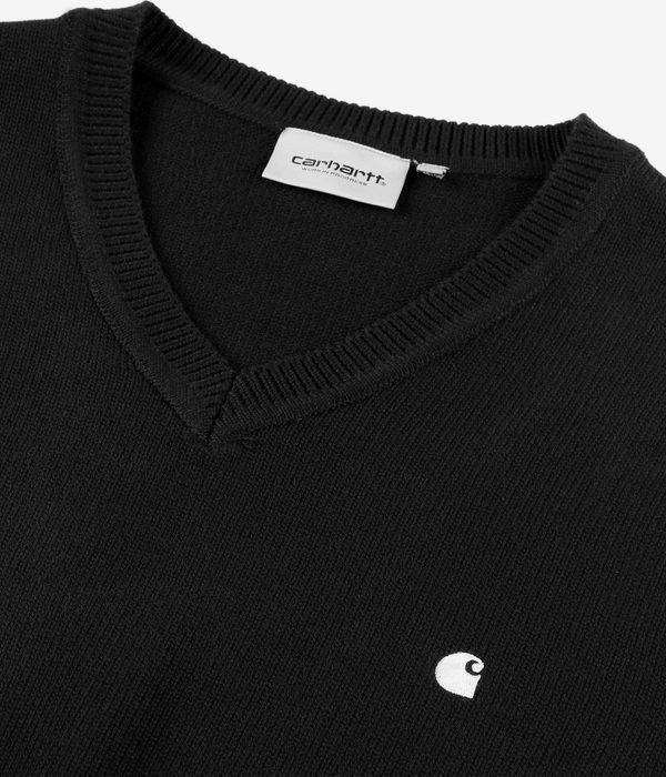 Carhartt WIP Madison Vest Sweatshirt (black white)