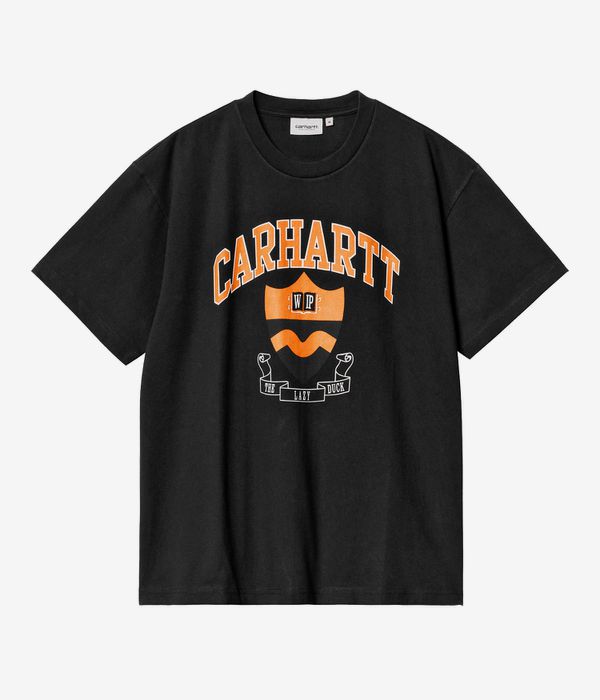 Carhartt WIP Lazy Duck Academy Organic T-Shirt (black stone washed)