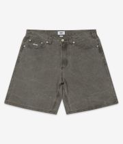 Obey Bigwig Baggy Denim Shorts (black olive wrinkle wash)