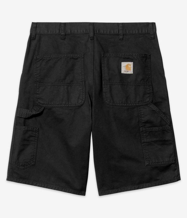 Carhartt WIP Single Knee Newcomb Shorts (black garment dyed)