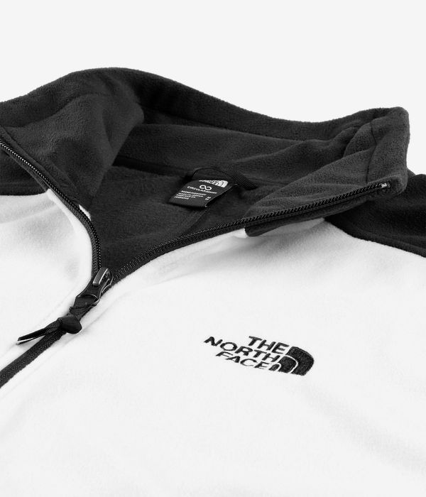 The North Face Polartec 100 1/4-Zip Sweatshirt (white black)