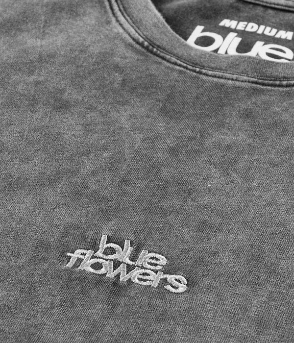 Blue Flowers Heavy Wash T-Shirt (stone wash)