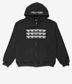 Passport Scissorcraft Zip-Hoodie (black)