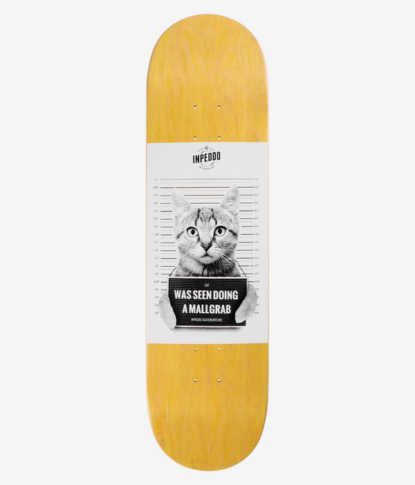 Inpeddo Mallgrab Cat 8.375" Skateboard Deck (yellow)
