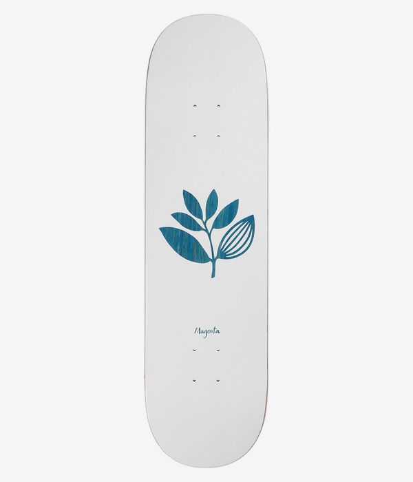 Magenta Team Wood Plant 8.6" Skateboard Deck (white)