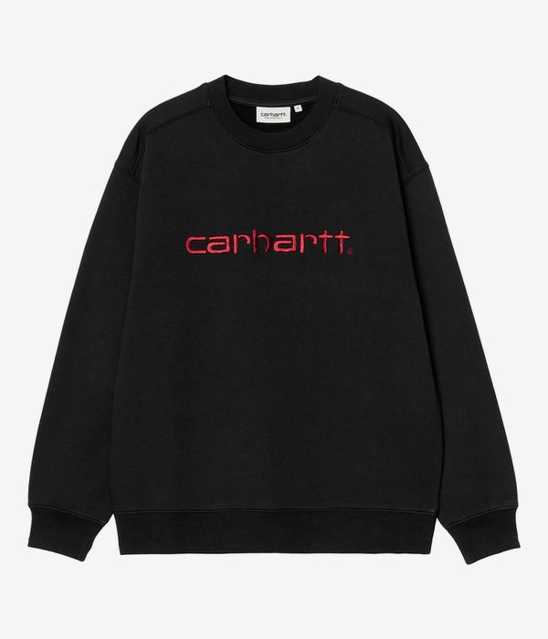 Carhartt WIP W' Basic Sweatshirt women (black scarlet)