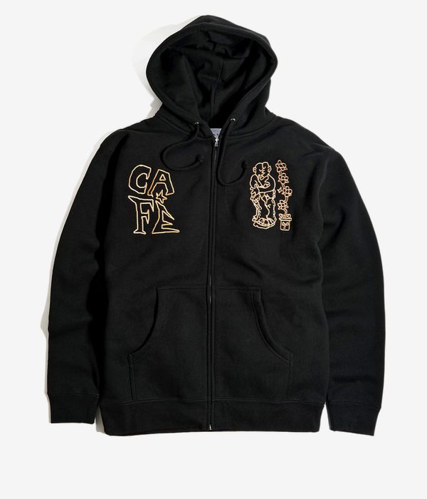 Skateboard Cafe Ethan Zip-Sweatshirt avec capuchon (black)