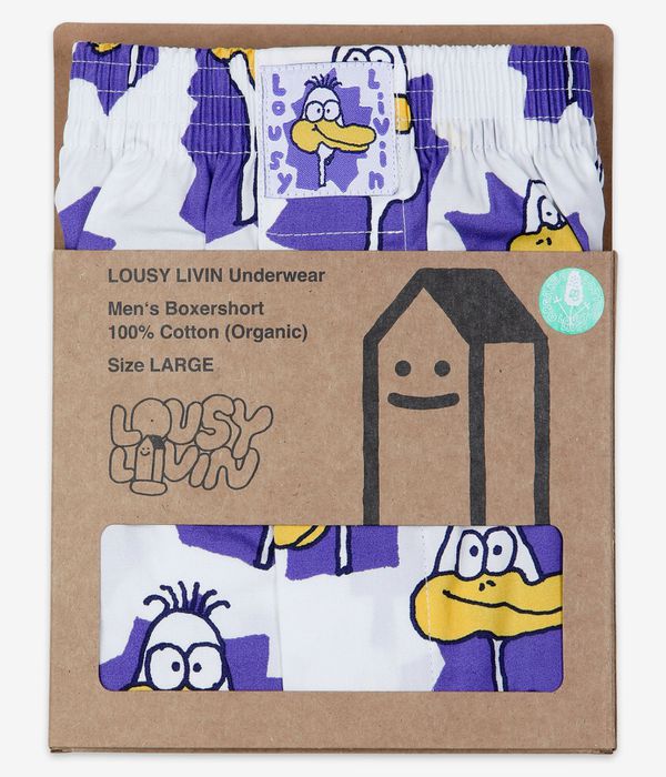 Lousy Livin Ducks Boxershorts (white)