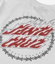 Santa Cruz Wired Flame Dot Chest T-Shirt (white)
