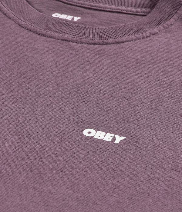 Obey Bold Icon Face T-Shirt (pigment plum perfect)
