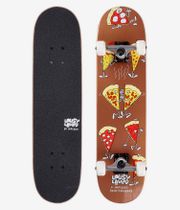 Inpeddo x Lousy Livin Pizza 7.25" Complete-Skateboard (brown)