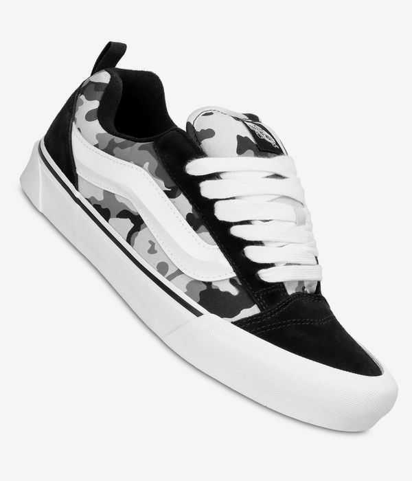 Vans Knu Skool Camo Schoen (black white)