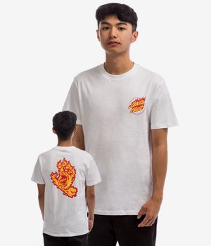 Santa Cruz Flame Hand T-Shirt (white)