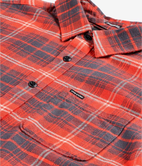 Volcom Caden Plaid Shirt (bright red)