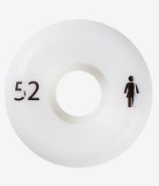 Girl Sans Conical Rollen (white black) 52mm 99A 4er Pack