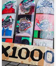 GX1000 OG Logo 8.25" Skateboard Deck (camo black)