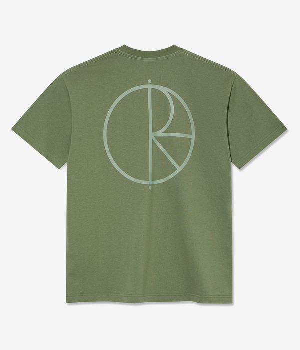 Polar Contrast Stroke Logo T-Shirt (moss green)