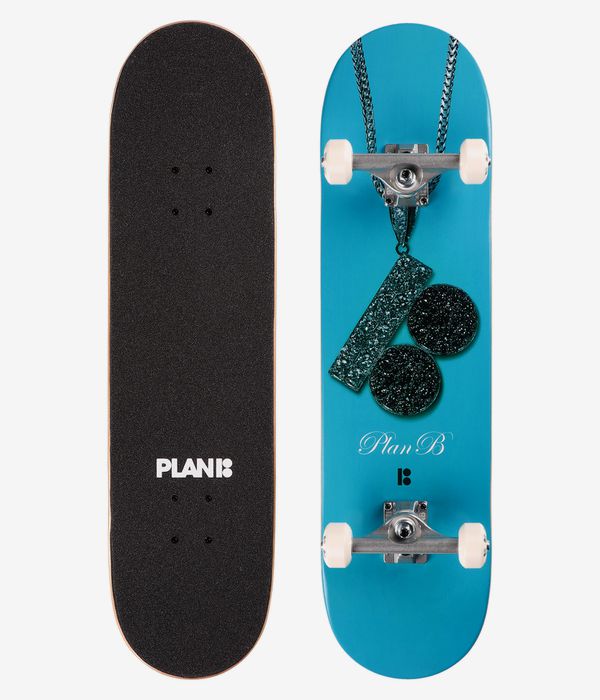 Plan B Team Chain 8" Complete-Skateboard (blue)