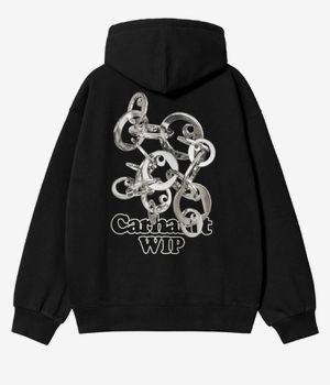 Carhartt WIP Charm Link Hoodie (black silver stone washed)