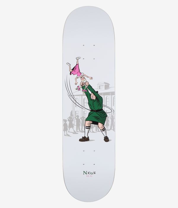 Real Nicole Hammer Throw 8.28" Planche de skateboard (white)
