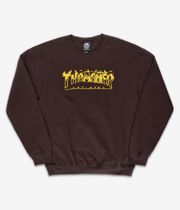 Thrasher x Anti Hero Pigeon Mag Sweater (dark chocolate)