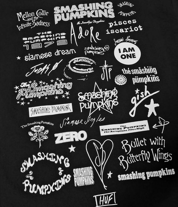 HUF x Smashing Pumpkins Pastichio Medley Camiseta (black)