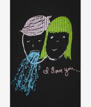 Fucking Awesome I Love You Sweatshirt (black overdyed)