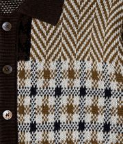 Obey Patchwork Cardigan (brown multi)
