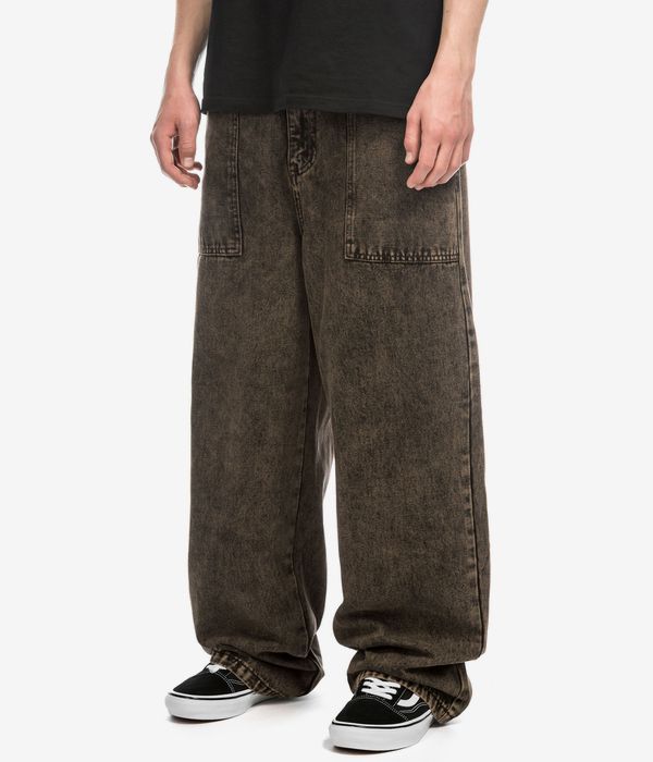 Poetic Collective Painter Jeans (brown acid denim wash)
