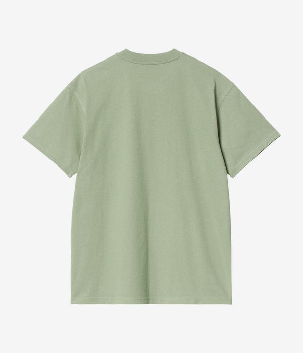 Carhartt WIP American Script Organic T-Shirt (pale olive)