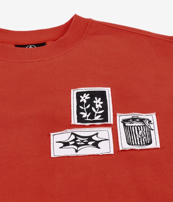 Volcom Featured Artist Keutchi Sweater (bright red)