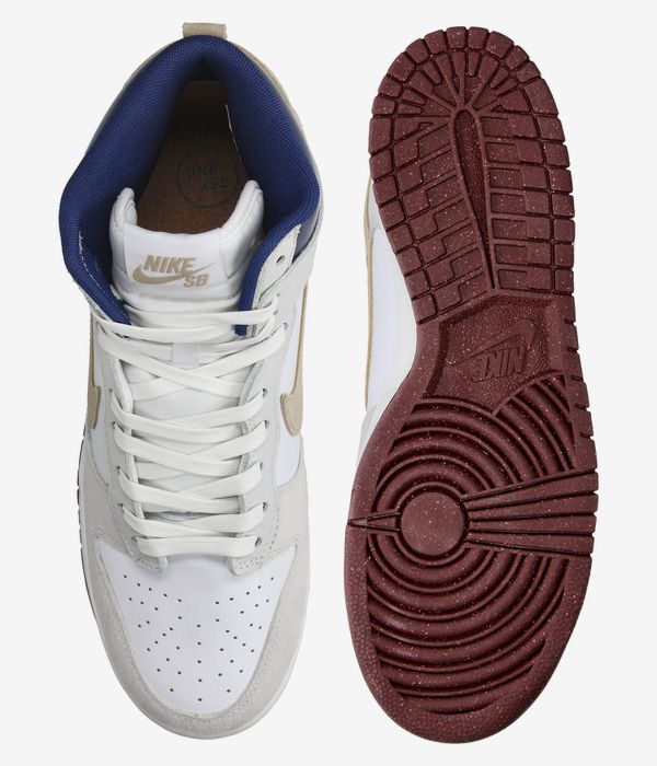 Nike SB Dunk High Pro QS BY Zapatilla (white ivory sand dune blue void)
